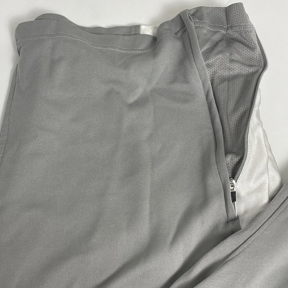 Vintage Y2K Nike Lebron James Basketball Track Gray Swoosh Pockets Ankle Zip XXL